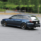 Installed View - Subaru Outback Gen 4 (2003-2009): Premium Window Visors