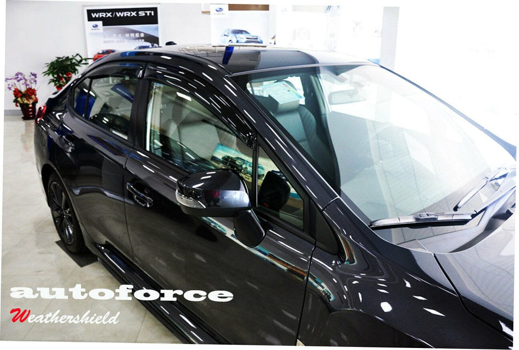 Installed View - Subaru WRX Sedan V1 (2014-2019): Premium Window Visors