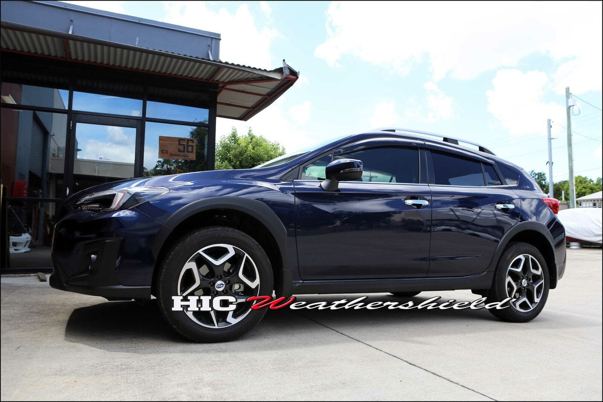 Installed View - Subaru XV G5-X (2017-2022): Premium Window Visors