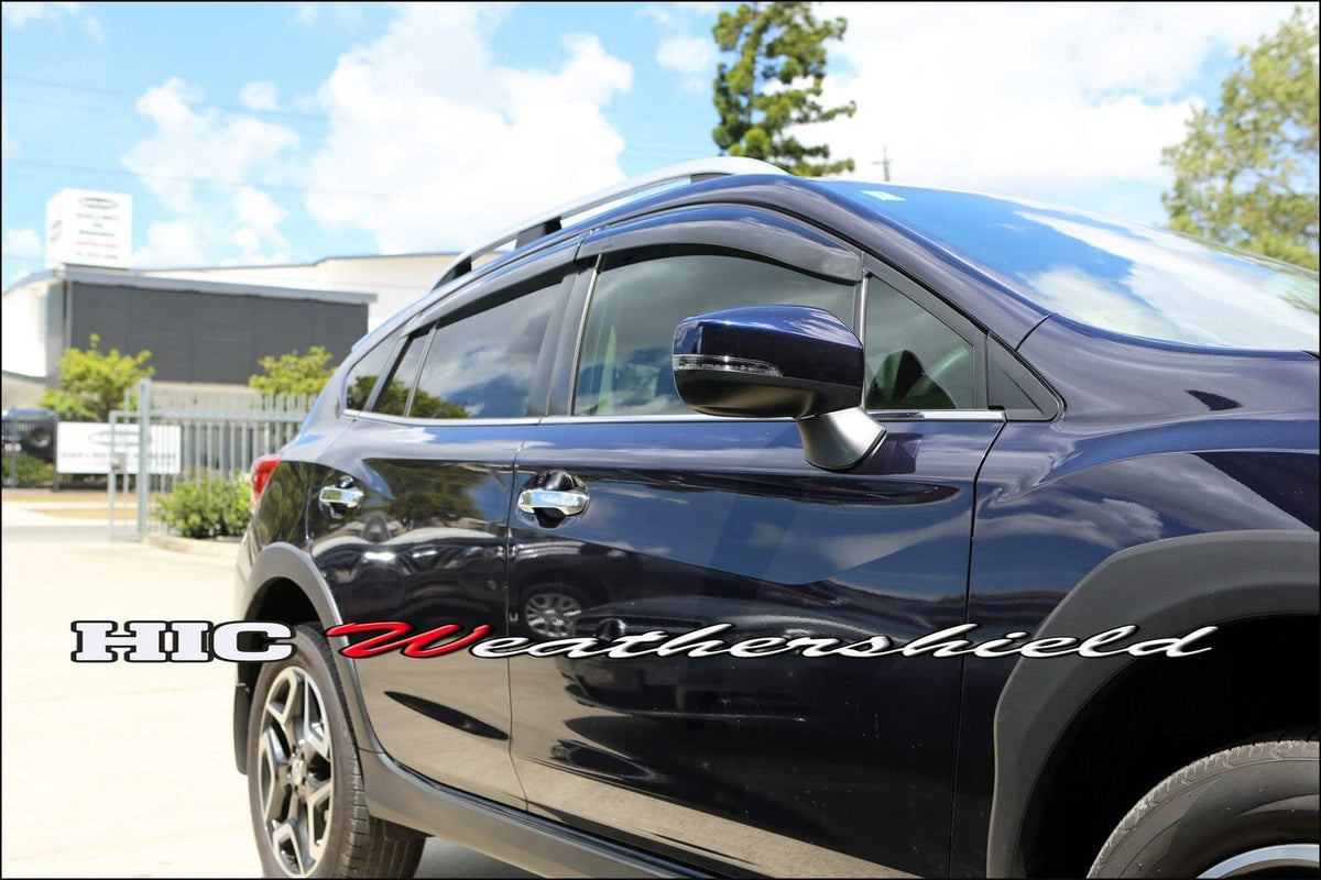 Installed View - Subaru XV G5-X (2017-2022): Premium Window Visors