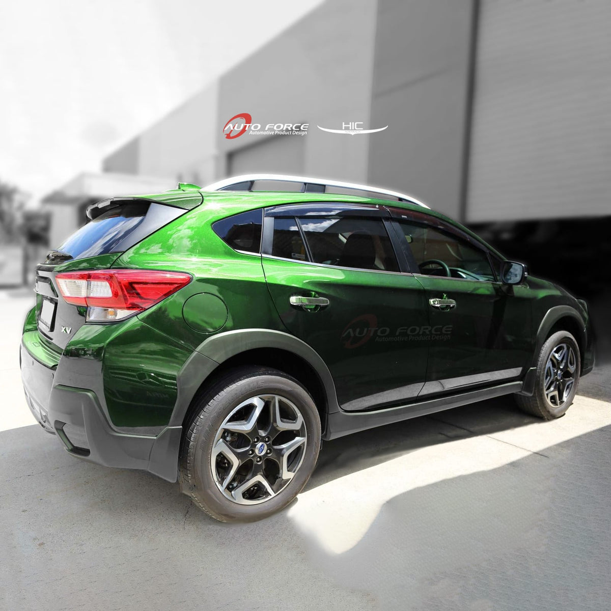 Installed View - Subaru XV G5-X (2017-2022): Premium Window Visors