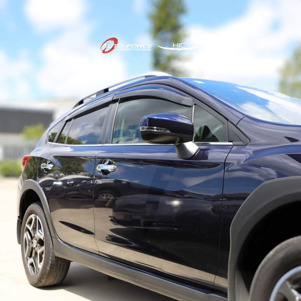 Installed View - Subaru XV SUV (2011-2017): Premium Window Visors