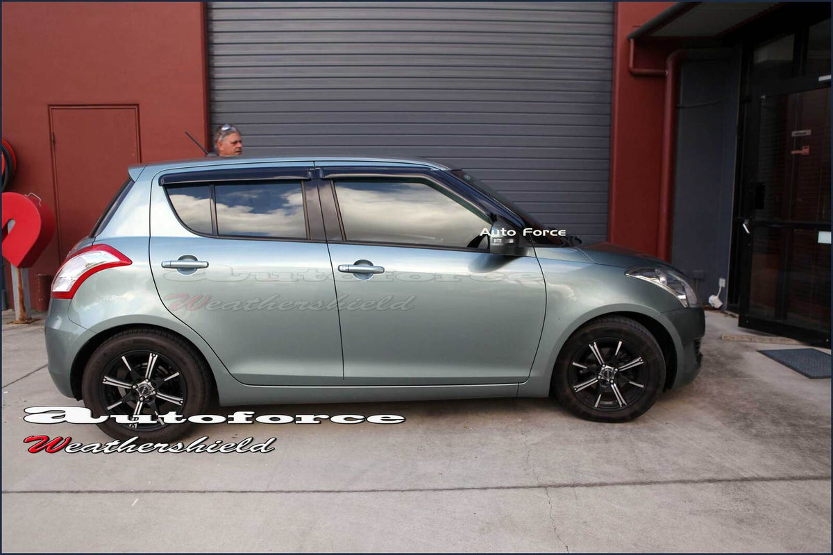 Installed View - Suzuki Swift Hatch (2011-2017): Premium Window Visors