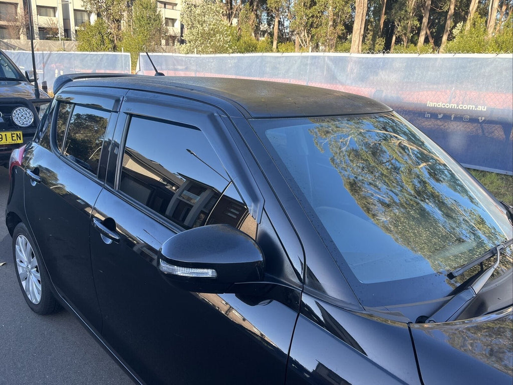 Installed View - Suzuki Swift Hatch (2011-2017): Premium Window Visors