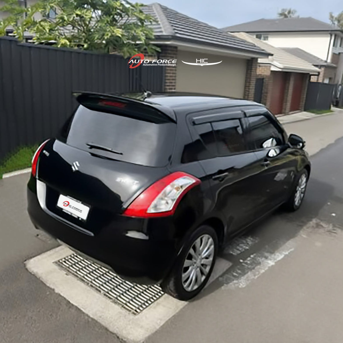 Installed View - Suzuki Swift Hatch (2011-2017): Premium Window Visors