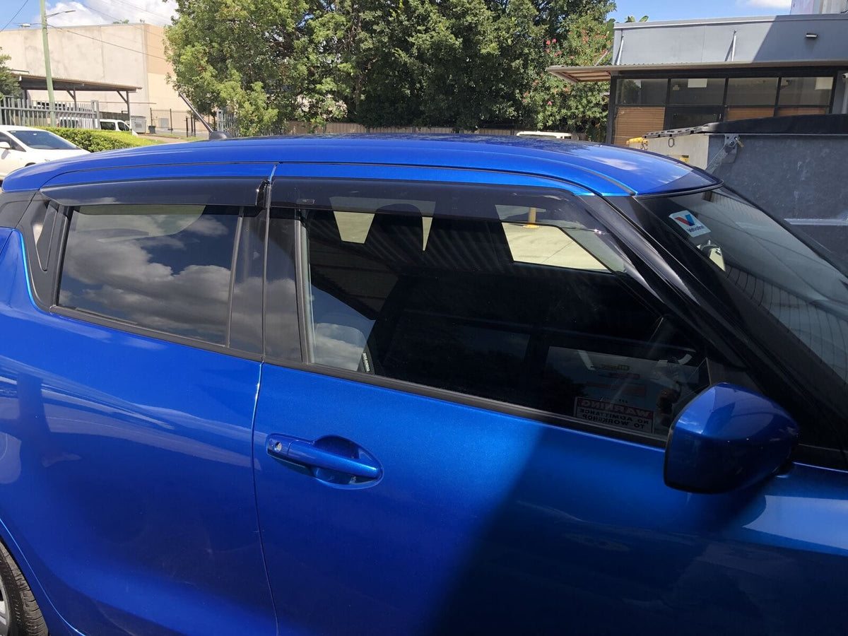 Installed View - Suzuki Swift Hatch (2017-2023): Premium Window Visors
