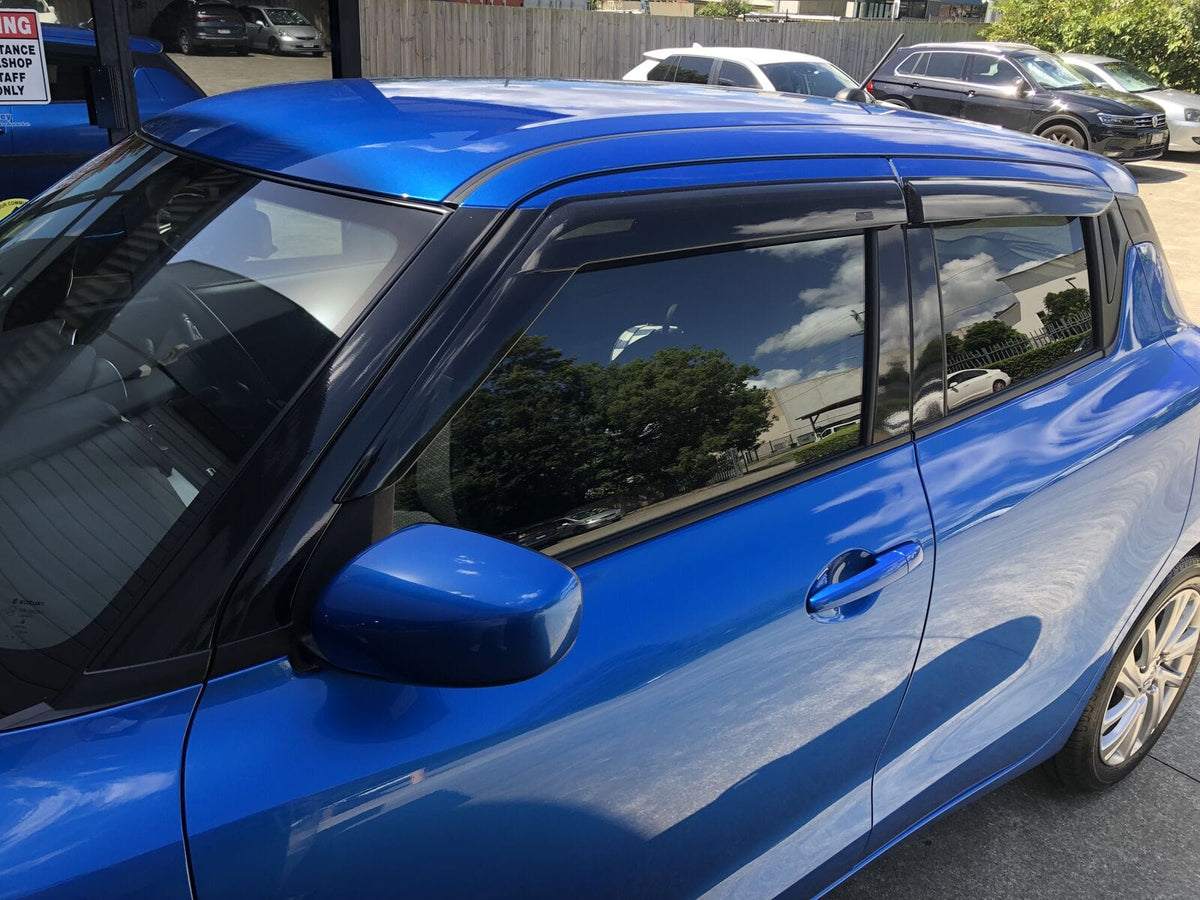 Installed View - Suzuki Swift Hatch (2017-2023): Premium Window Visors