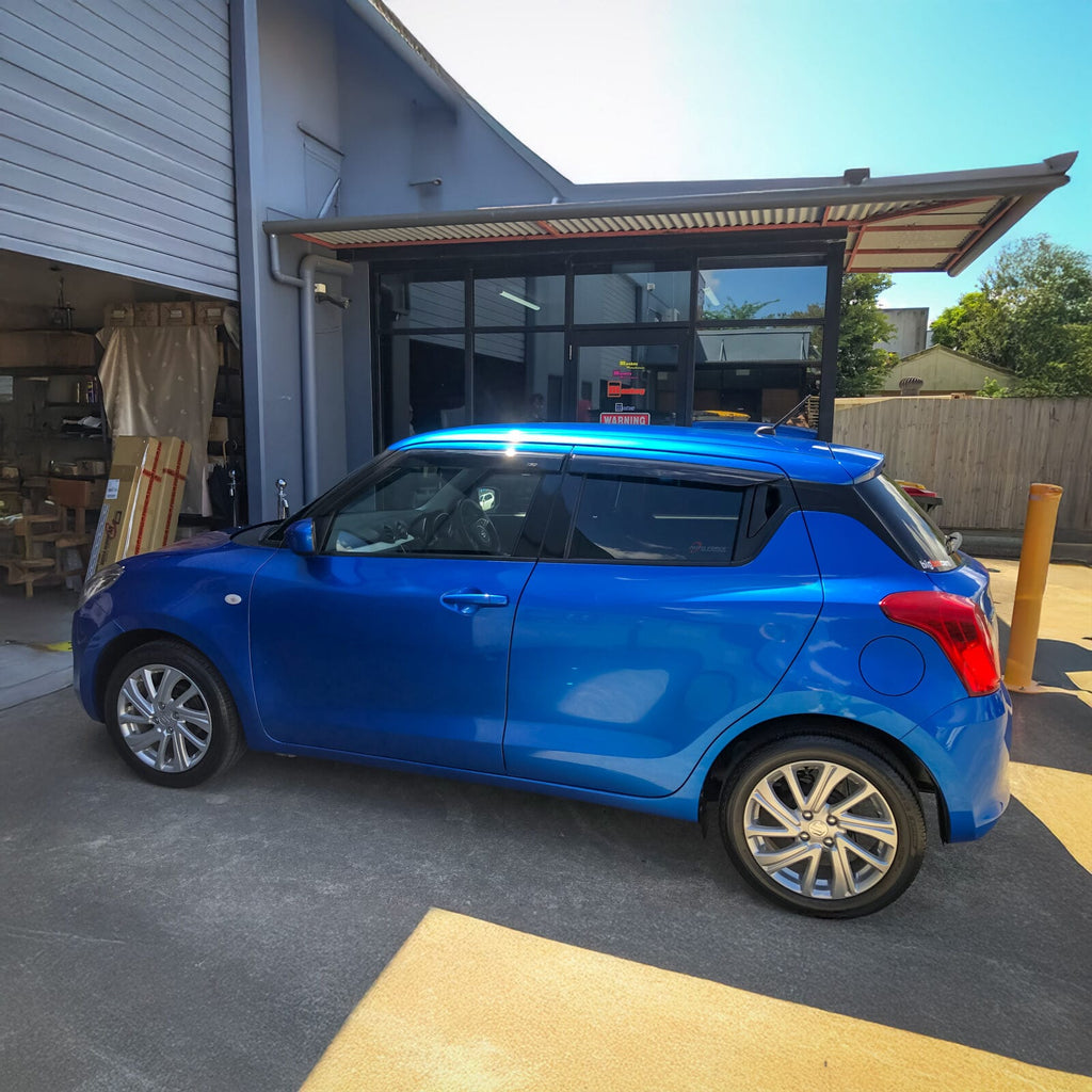 Installed View - Suzuki Swift Hatch (2017-2023): Premium Window Visors