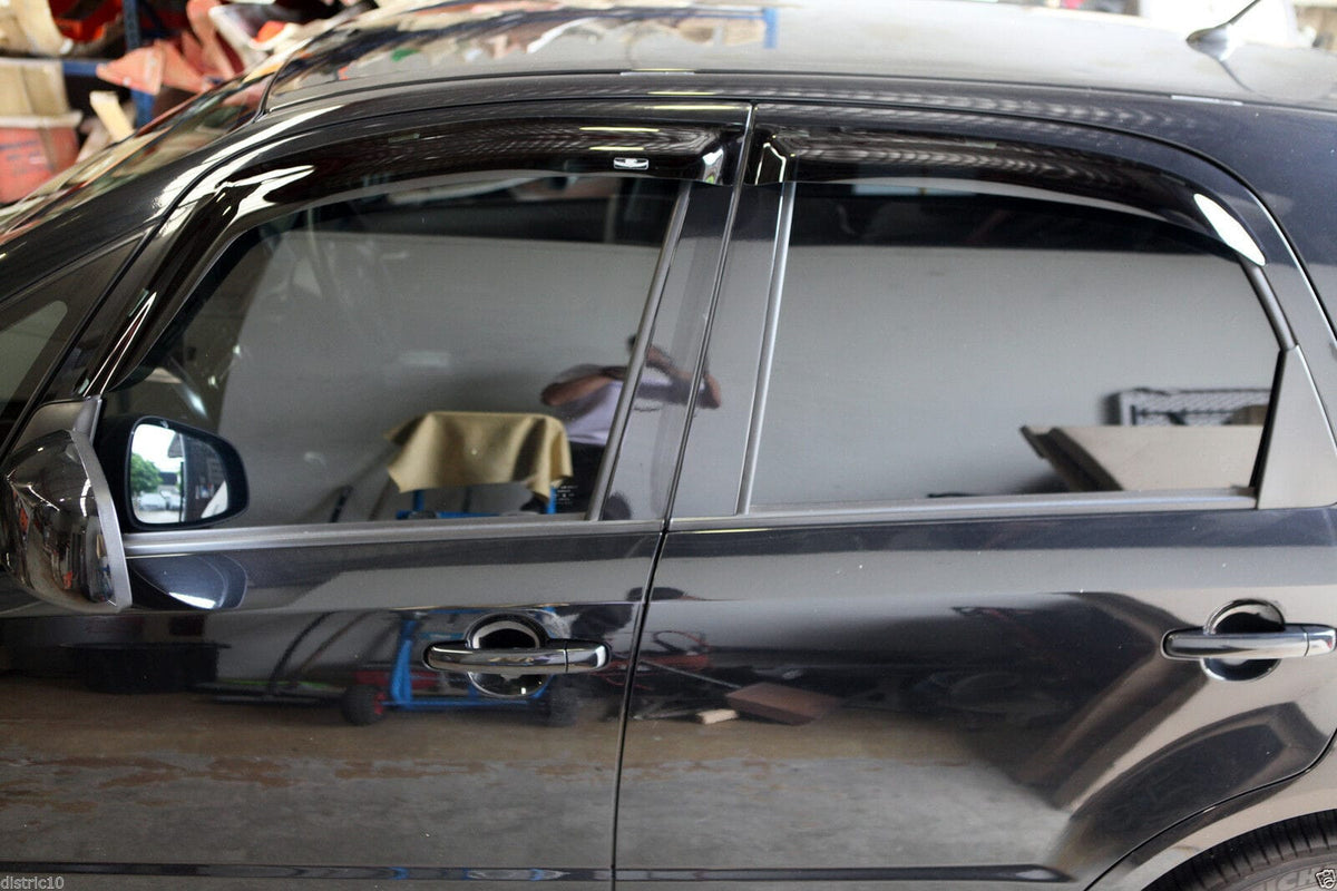 Installed View - Suzuki SX4 Hatch (2007-2014): Premium Window Visors