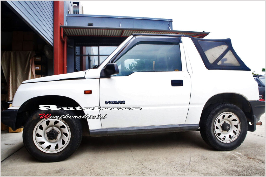 Installed View - Suzuki Vitara (1988-1997): Premium Window Visors