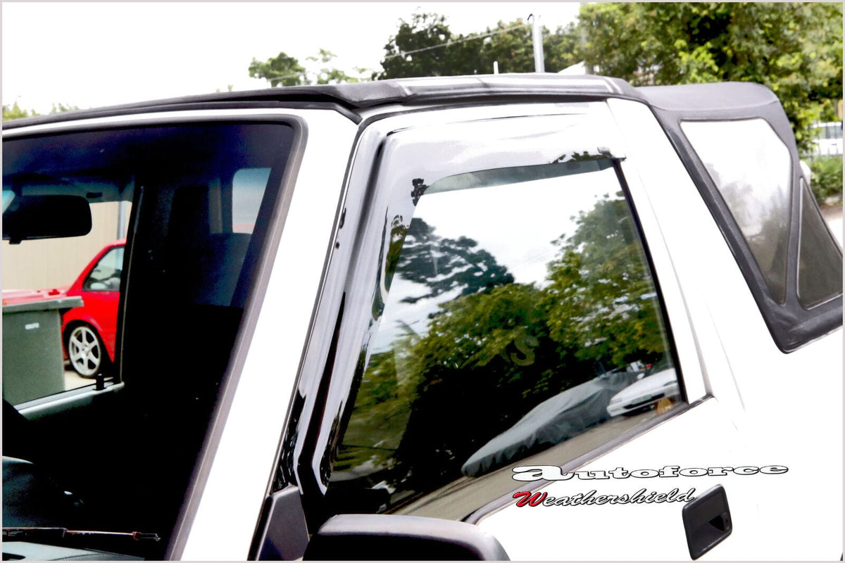Installed View - Suzuki Vitara (1988-1997): Premium Window Visors