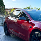 Installed View - Tesla Model 3 (2017-On): Premium Window Visors