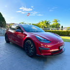 Installed View - Tesla Model 3 (2017-On): Premium Window Visors