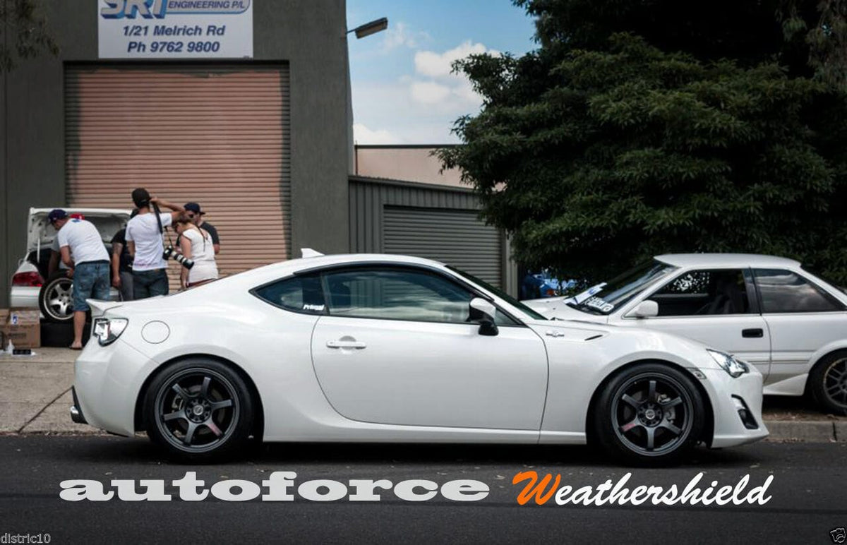 Installed View - Toyota 86: Premium Window Visors