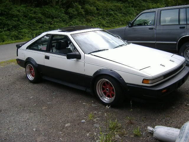 Installed View - Toyota AE86 Sprinter Trueno: 4-Piece Wheel Flare Set