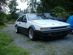 Installed View - Toyota AE86 Sprinter Trueno: 4-Piece Wheel Flare Set