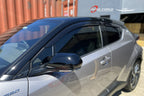 Installed View - Toyota C-HR (2017-2026): Premium Window Visors
