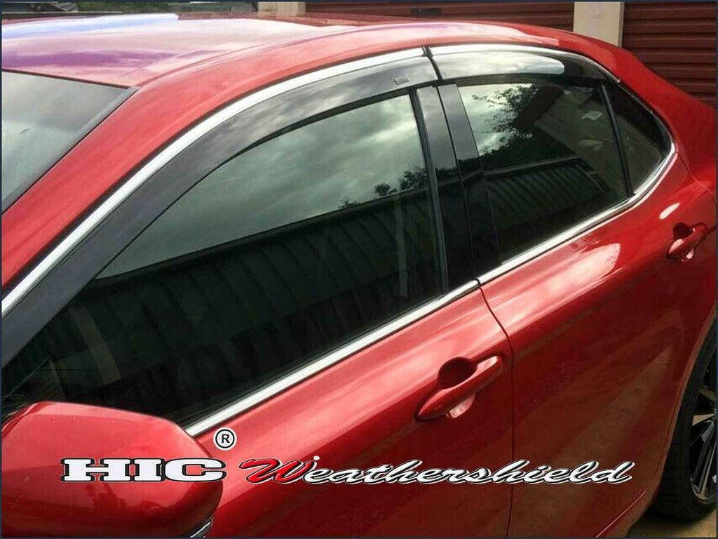 Installed View - Toyota Camry XV70 (2017-2024): Premium Window Visors