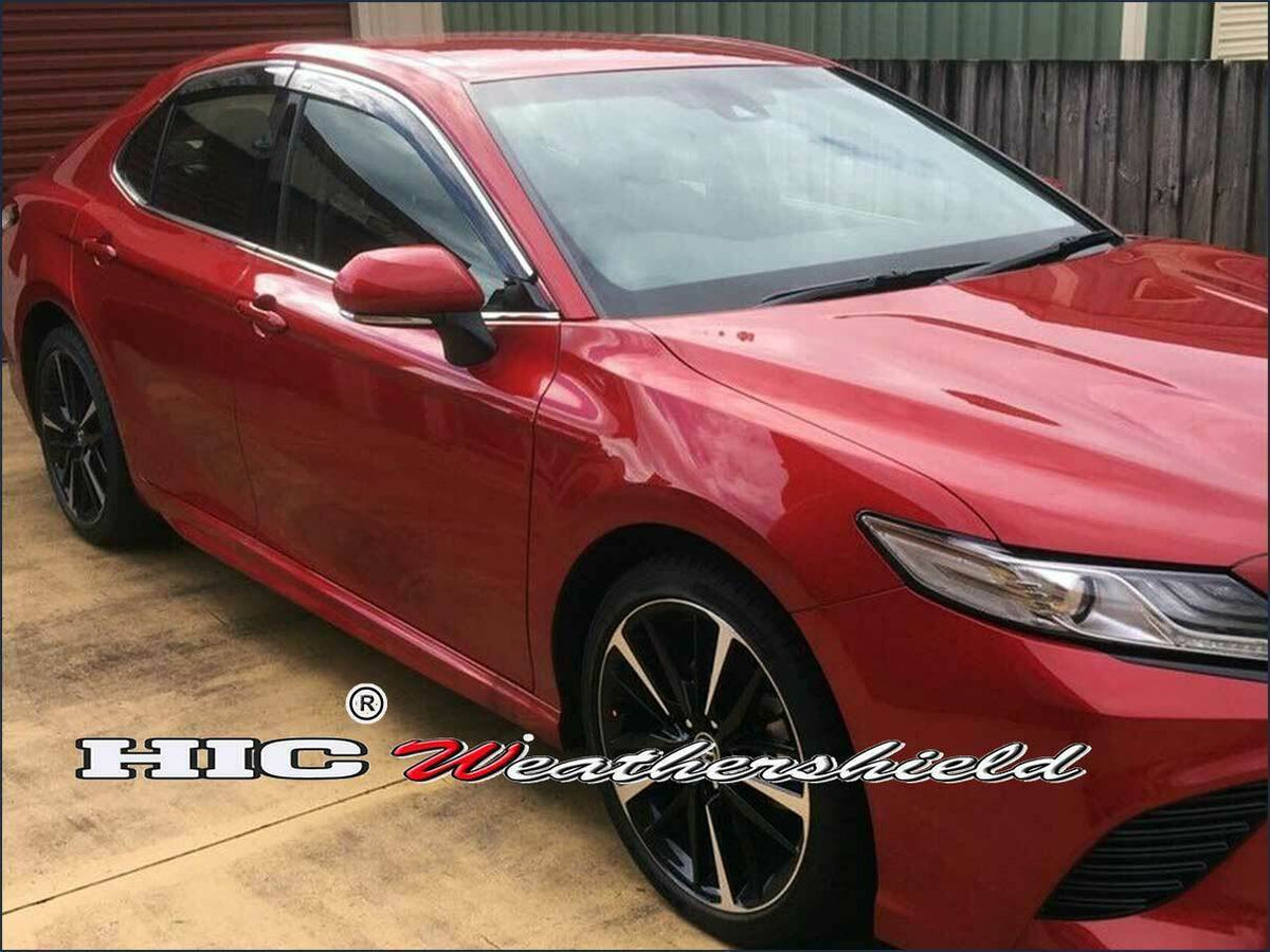 Installed View - Toyota Camry XV70 (2017-2024): Premium Window Visors