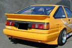 Installed View - Toyota Corolla AE86: J-Blood Style Rear Boot Wing