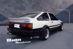 Installed View - Toyota Corolla AE86: J-Blood Style Rear Boot Wing