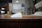 Installed View - Toyota Corolla AE86: Origin Style Rear Roof Drift Wing