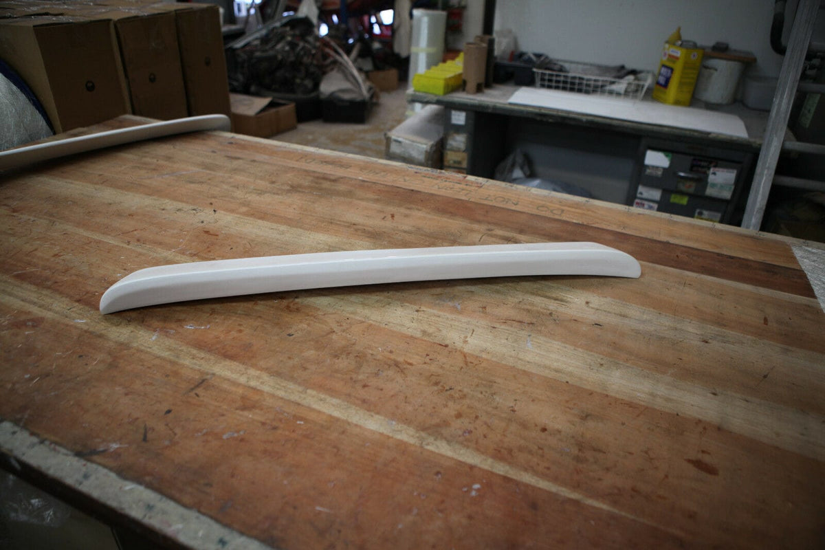 Installed View - Toyota Corolla AE86: Origin Style Rear Roof Drift Wing