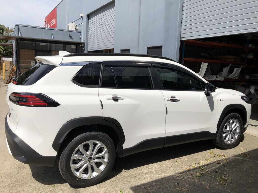 Installed View - Toyota Corolla Cross (2020-2026): Premium Window Visors