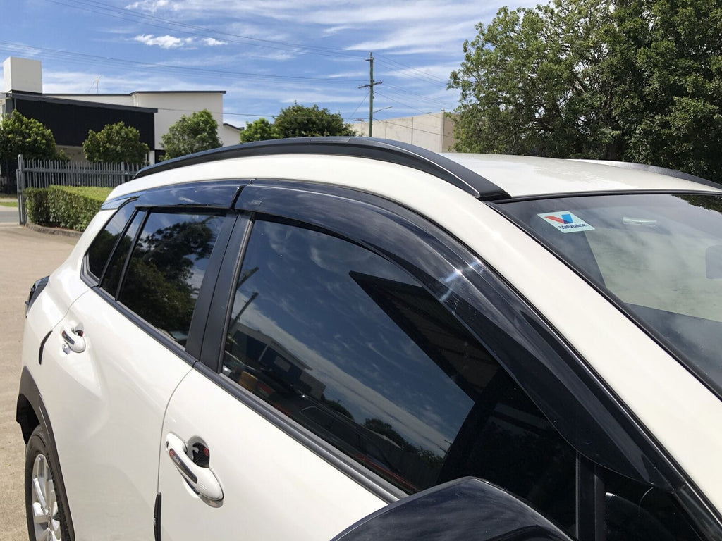 Installed View - Toyota Corolla Cross (2020-2026): Premium Window Visors