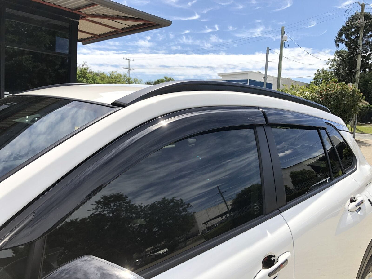 Installed View - Toyota Corolla Cross (2020-2026): Premium Window Visors