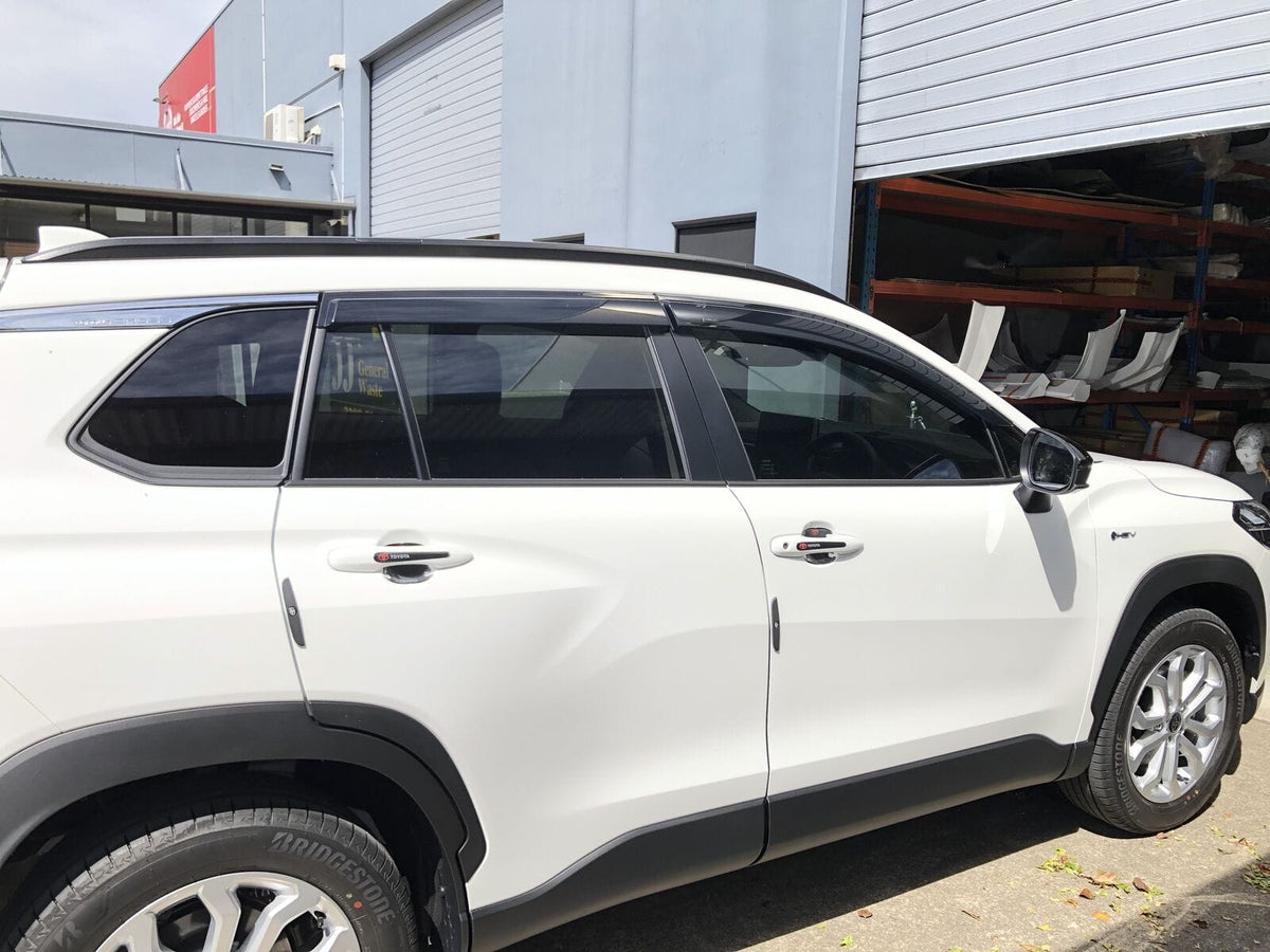 Installed View - Toyota Corolla Cross (2020-2026): Premium Window Visors