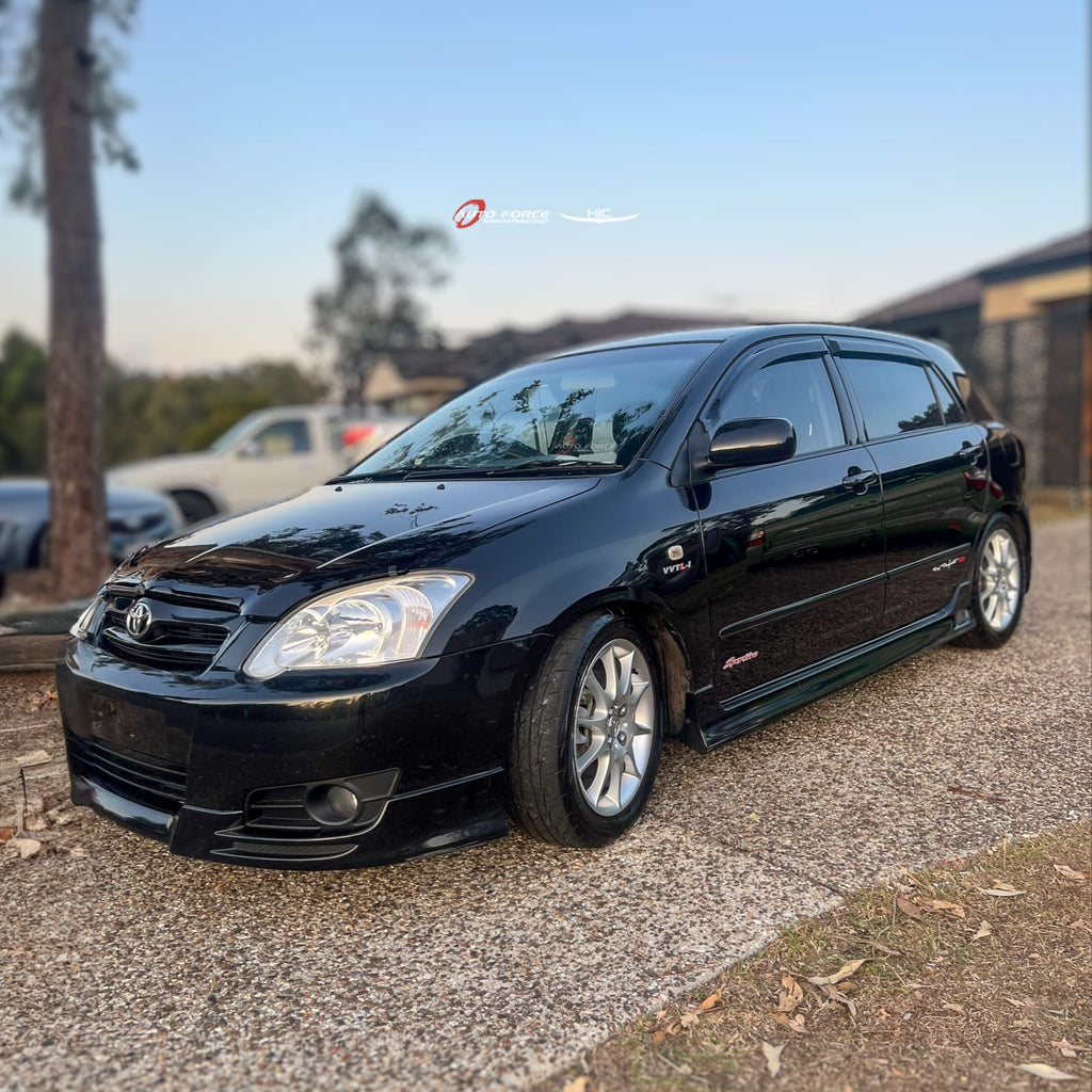 Installed View - Toyota Corolla Hatch (2001-2007): Premium Window Visors