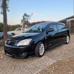Installed View - Toyota Corolla Hatch (2001-2007): Premium Window Visors
