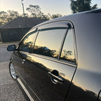 Installed View - Toyota Corolla Hatch (2001-2007): Premium Window Visors