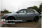Installed View - Toyota Corolla Hatch (2001-2007): Premium Window Visors