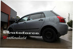 Installed View - Toyota Corolla Hatch (2001-2007): Premium Window Visors