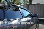 Installed View - Toyota Corolla Hatch (2012-2018): Premium Window Visors