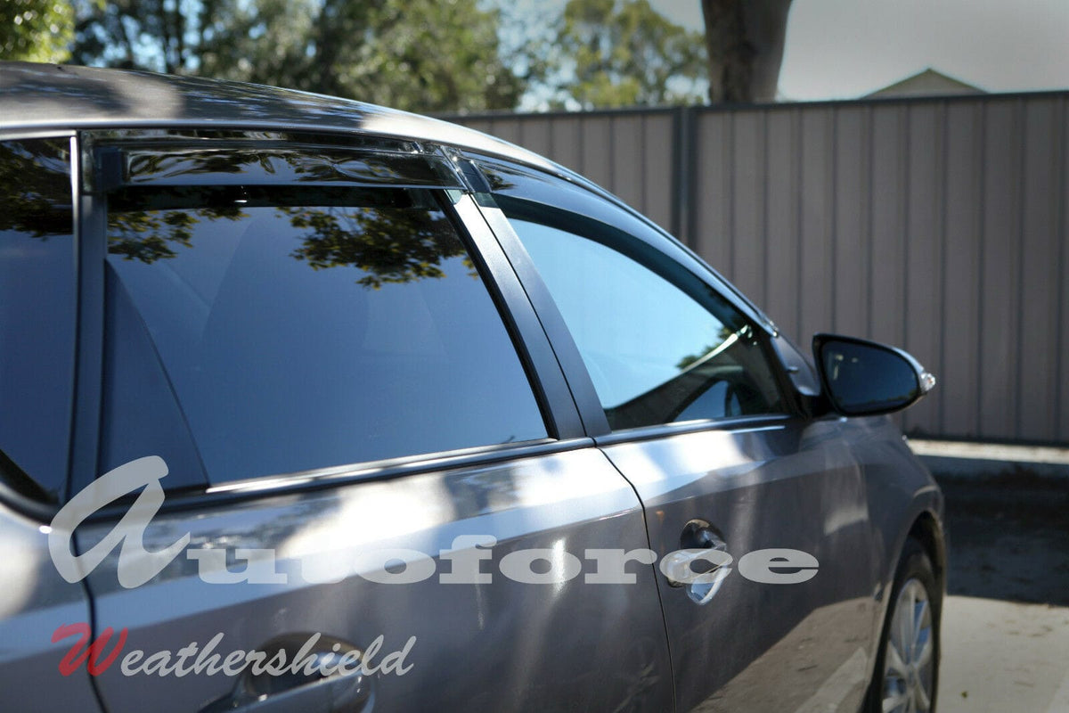 Installed View - Toyota Corolla Hatch (2012-2018): Premium Window Visors