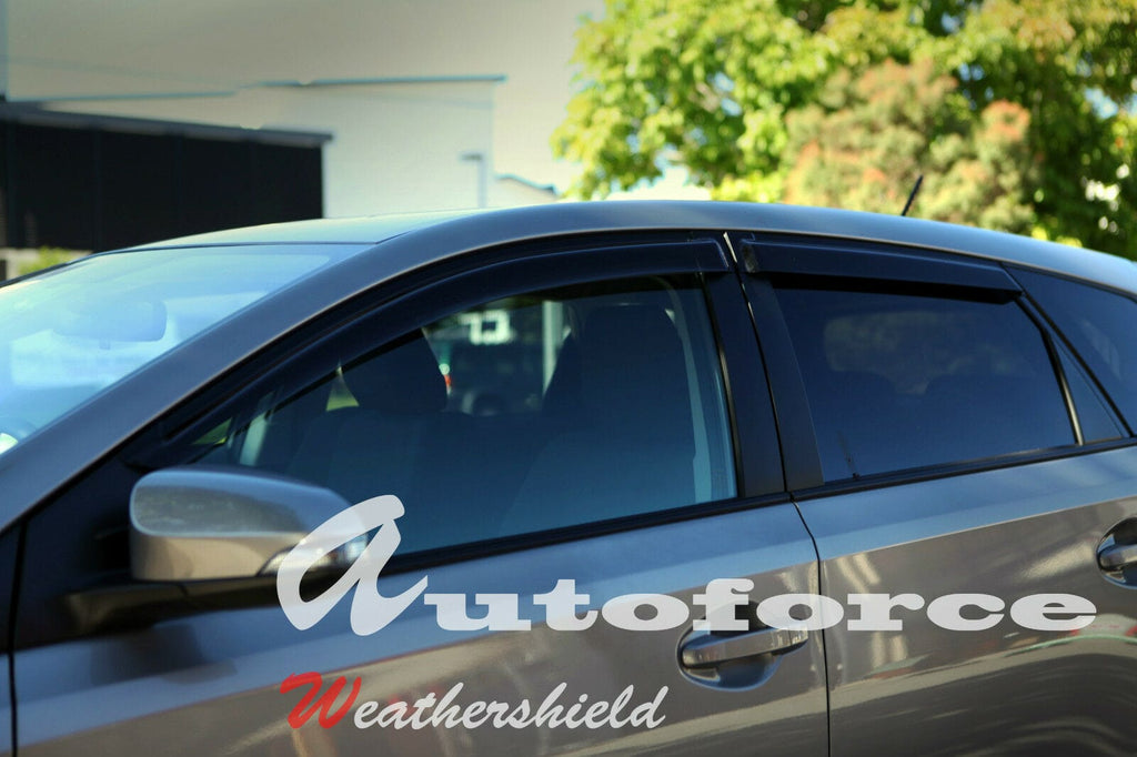 Installed View - Toyota Corolla Hatch (2012-2018): Premium Window Visors