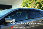 Installed View - Toyota Corolla Hatch (2012-2018): Premium Window Visors
