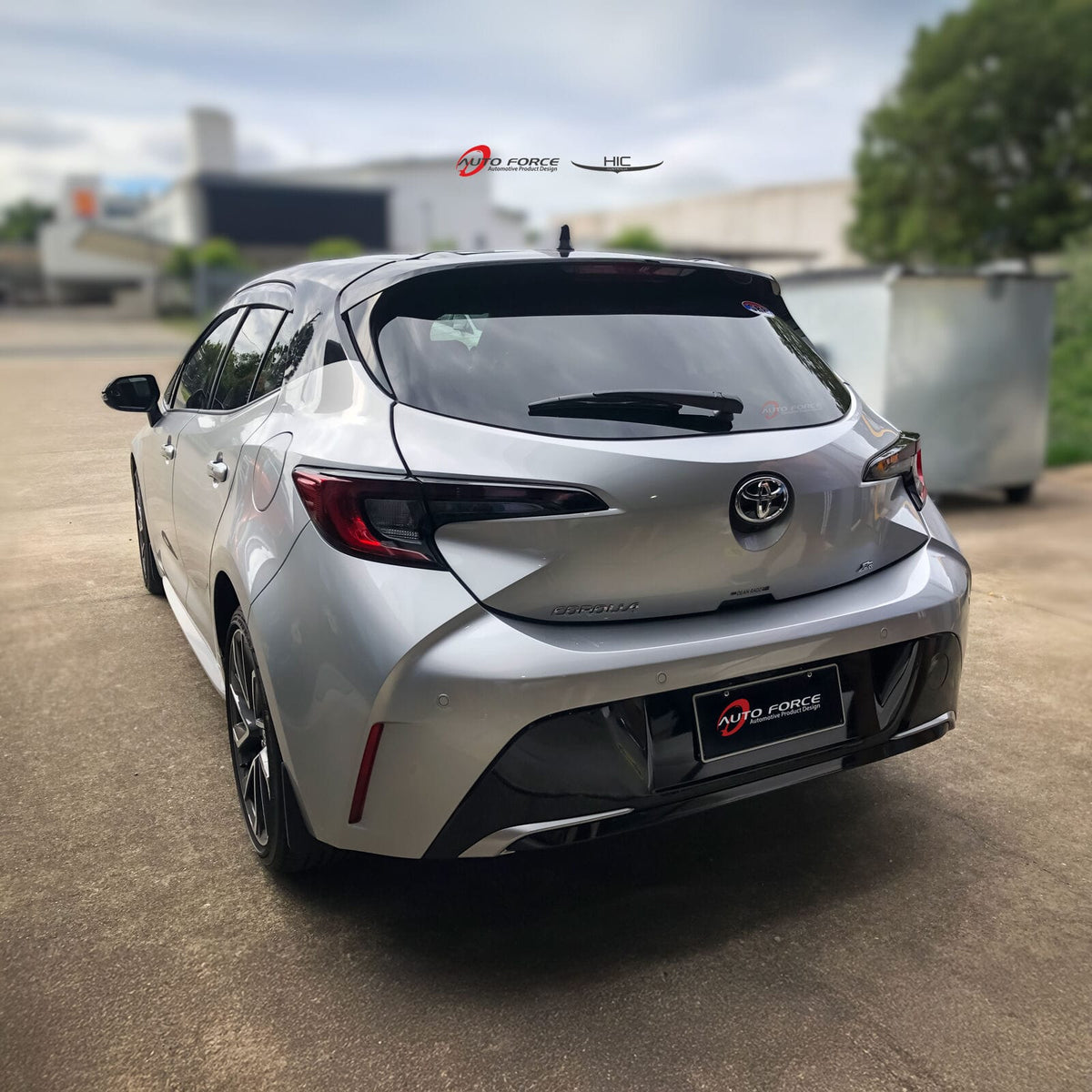 Installed View - Toyota Corolla Hatch (2018-2023): Premium Window Visors