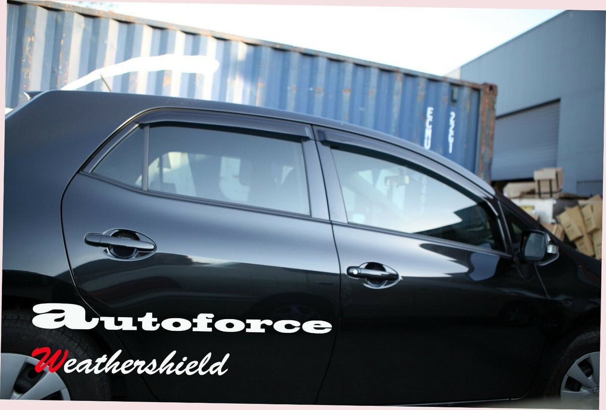 Installed View - Toyota Corolla Hatch ZRE152R (2007-2012): Premium Window Visors