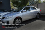 Installed View - Toyota Corolla Sedan (2007-2012): Premium Window Visors