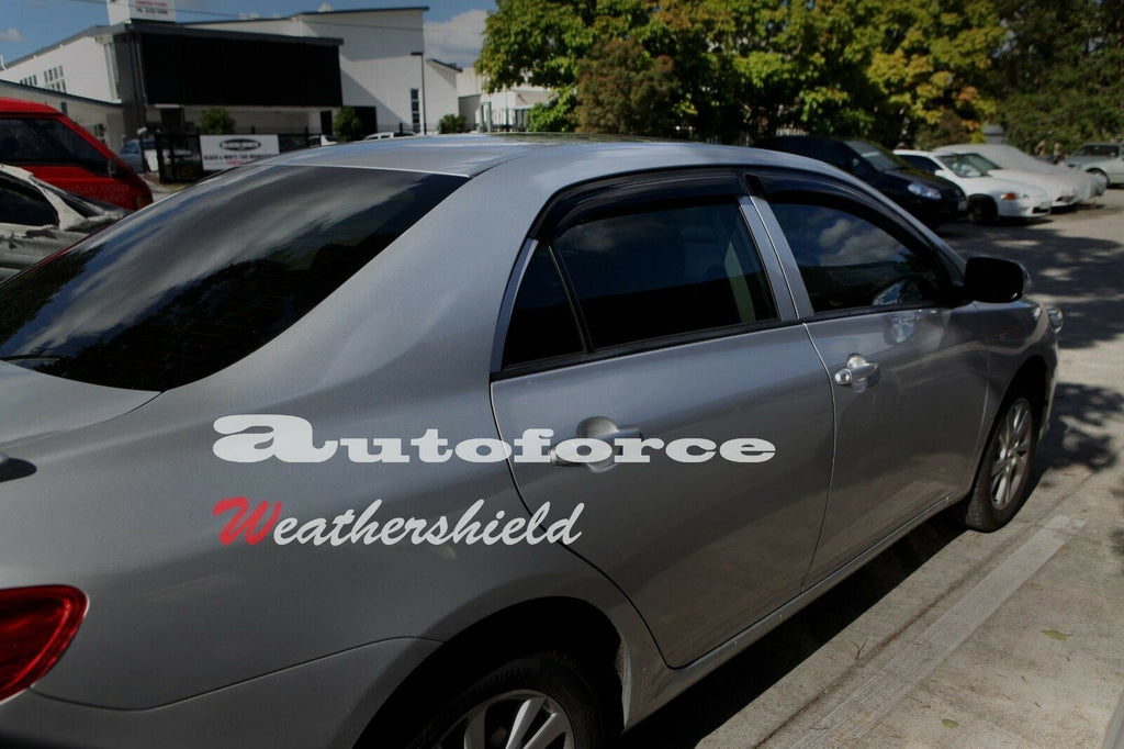 Installed View - Toyota Corolla Sedan (2007-2012): Premium Window Visors