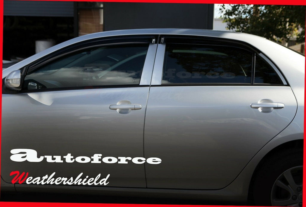 Installed View - Toyota Corolla Sedan (2007-2012): Premium Window Visors