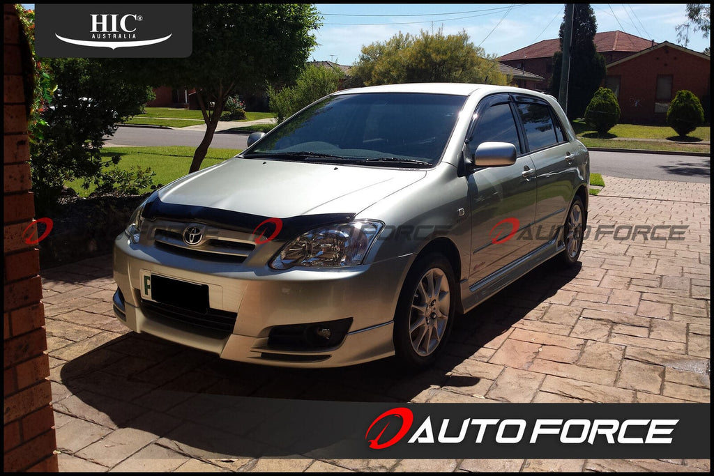 Installed View - Toyota Corolla ZZE Hatchback (2004-2006): Bonnet Protector Guard