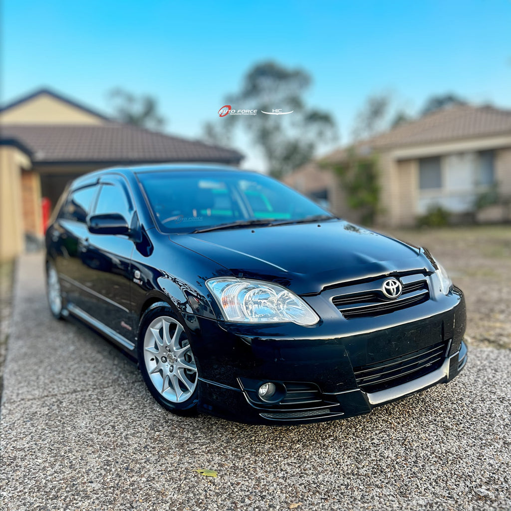 Installed View - Toyota Corolla ZZE Hatchback (2004-2006): Bonnet Protector Guard