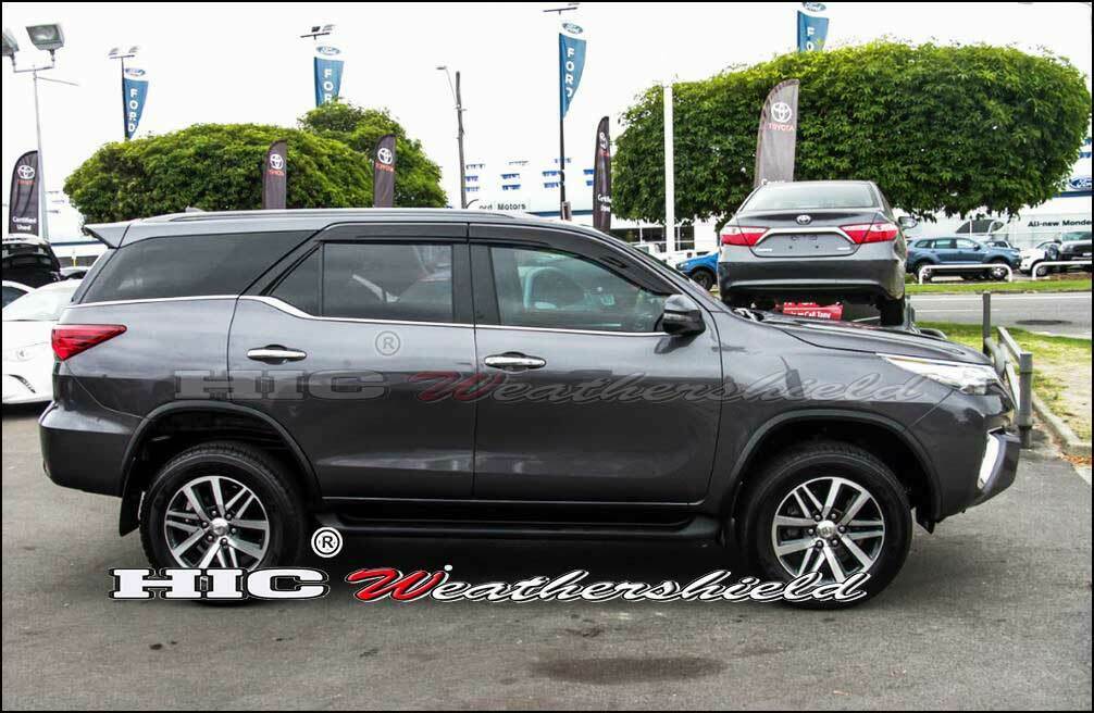 Installed View - Toyota Fortuner (2015-2026): Premium Window Visors
