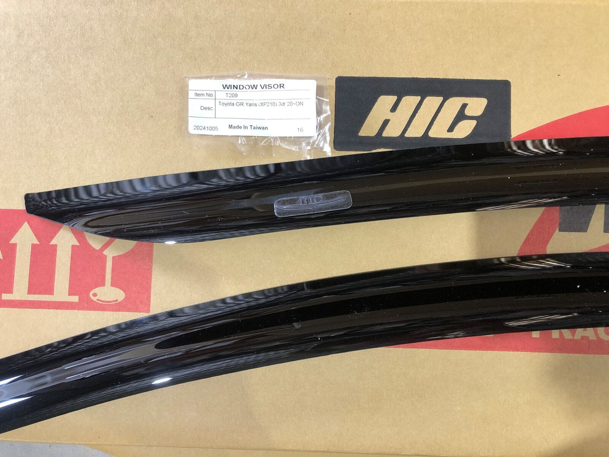 Installed View - Toyota GR Yaris XP210 (2020-2026): Premium Window Visors