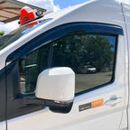 Installed View - Toyota HiAce Van SLM (2019-2022): Premium Window Visors
